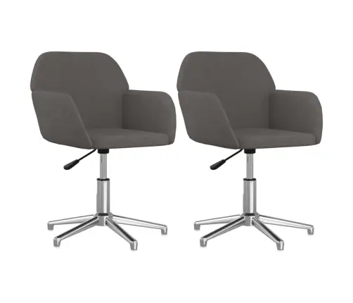 Pöörlevad Söögitoolid 2 Tk, Tumehall, Kangas