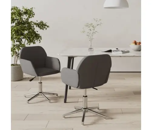 Pöörlevad Söögitoolid 2 Tk, Tumehall, Kangas