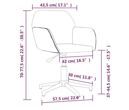 Grozāmi Virtuves Krēsli, 2 Gab., Zils Audums Vidaxl