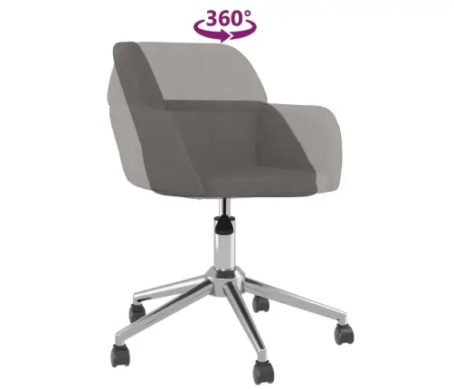 Grozāmi Virtuves Krēsli, 2 Gab., Tumši Pelēks Audums Vidaxl