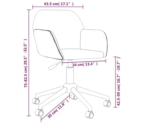 Grozāmi Virtuves Krēsli, 2 Gab., Tumši Pelēks Audums Vidaxl