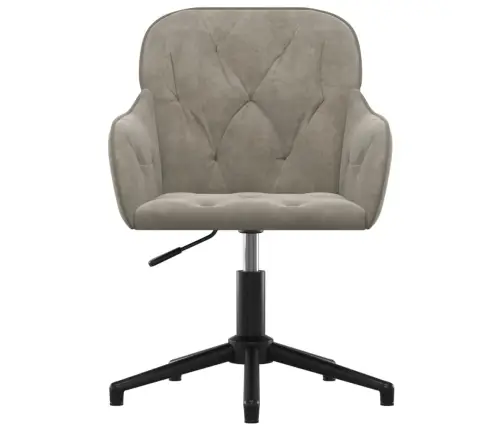 Grozāmi Virtuves Krēsli, 2 Gab., Gaiši Pelēks Samts Vidaxl