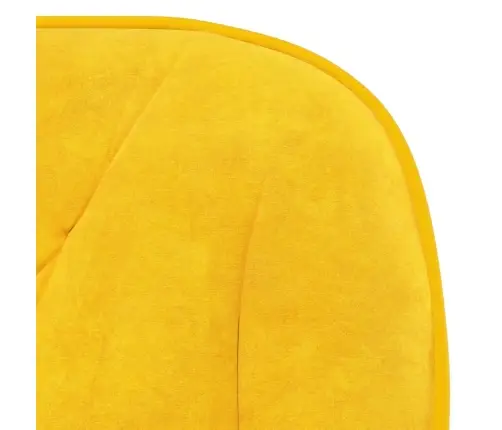 Grozāmi Virtuves Krēsli, 2 Gab., Dzeltens Samts Vidaxl