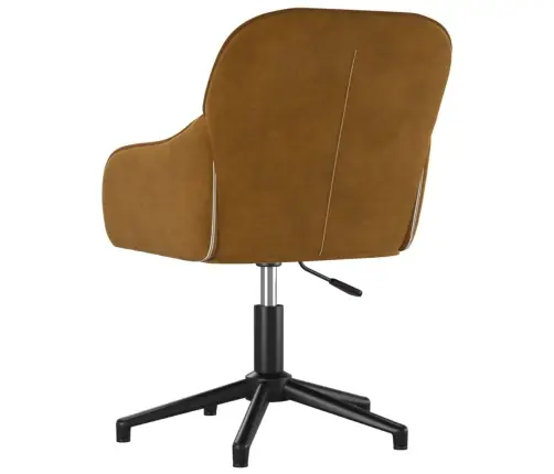 Pasukamos Valgomojo Kėdės, 2Vnt., Rudos Spalvos, Aksomas