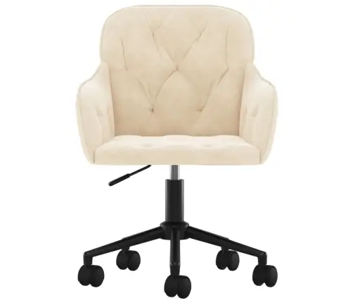 Grozāmi Virtuves Krēsli, 2 Gab., Krēmkrāsas Samts Vidaxl Grozāmi Virtuves Krēsli, 2 Gab., Krēmkrāsas Samts Vidaxl