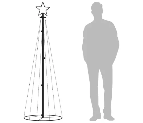 Ziemassvētku Egle, 108 Silti Baltas Led Lampiņas, 70X180 Cm Vidaxl