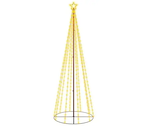 Ziemassvētku Egle, 310 Silti Baltas Led Lampiņas, 100X300 Cm Vidaxl