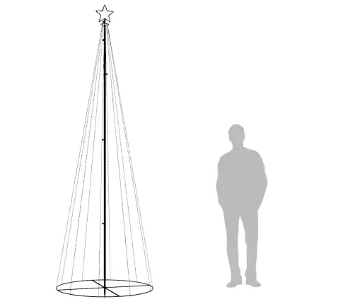 Ziemassvētku Egle, 310 Silti Baltas Led Lampiņas, 100X300 Cm Vidaxl