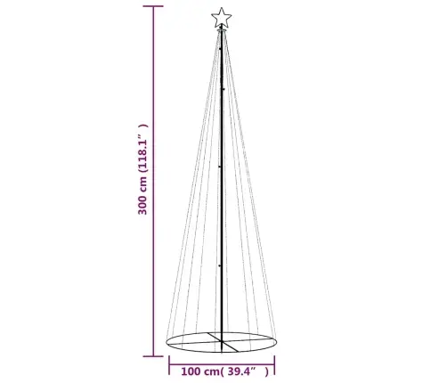 Ziemassvētku Egle, 310 Krāsainas Led Lampiņas, 100X300 Cm Vidaxl Ziemassvētku Egle, 310 Krāsainas Led Lampiņas, 100X300 Cm Vidaxl