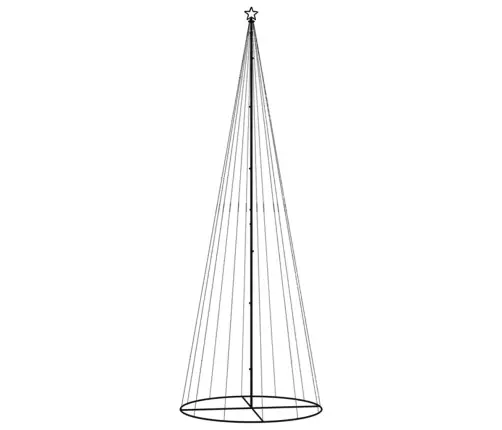 Ziemassvētku Egle, 732 Silti Baltas Led Lampiņas, 160X500 Cm Vidaxl