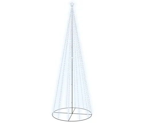 Kalėdų Eglutė, 160X500cm Kūgio Formos, 732 Šaltos Baltos Led Kalėdų Eglutė, 160X500cm Kūgio Formos, 732 Šaltos Baltos Led