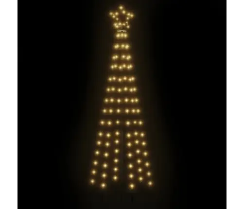 Kalėdų Eglutė Su Kuoliuku, Šiltos Baltos Spalvos, 108Led, 180Cm