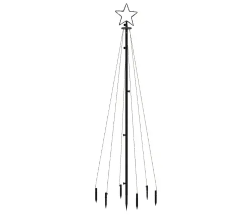 Kalėdų Eglutė Su Kuoliuku, Įvairių Spalvų, 108Led, 180Cm