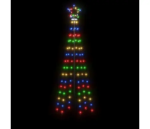 Kalėdų Eglutė Su Kuoliuku, Įvairių Spalvų, 108Led, 180Cm