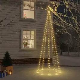 Ziemassvētku Egle Ar Pīķi, 310 Silti Baltas Led, 300 Cm Vidaxl