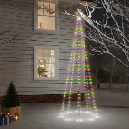 Kalėdų Eglutė Su Kuoliuku, Įvairių Spalvų, 310Led, 300Cm