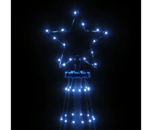 Kalėdų Eglutė Su Kuoliuku, 500cm 732 Mėlynos Spalvos Led