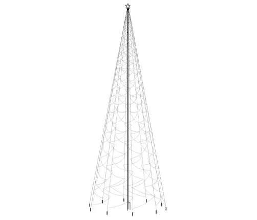 Ziemassvētku Egle Ar Pīķi, 3000 Silti Baltas Led, 800 Cm Vidaxl