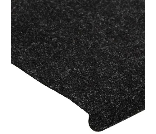 Lipnūs Laiptų Kilimėliai, 15Vnt., Antracito, 65X24,5X3,5 Cm