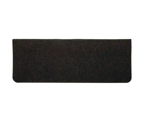 Kāpņu Paklāji, 15 Gab., Pašlīmējoši, 65X24,5X3,5 Cm, Melni Vidaxl