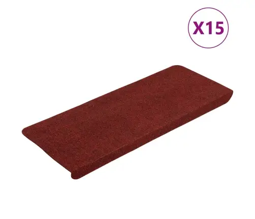 Isekleepuv Trepivaip, 15 Tk, 65X24,5X3,5 cm Punane