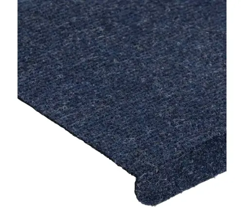 Kāpņu Paklāji, 15 Gab., Pašlīmējoši, 65X24,5X3,5 Cm, Zili Vidaxl