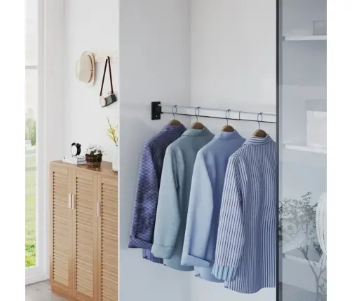 Riidekapi Teleskoop Riputustoru 2 Tk, Hõbedane, 58-100 Cm