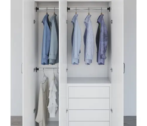 Riidekapi Teleskoop Riputustoru 2 Tk, Hõbedane, 58-100 Cm