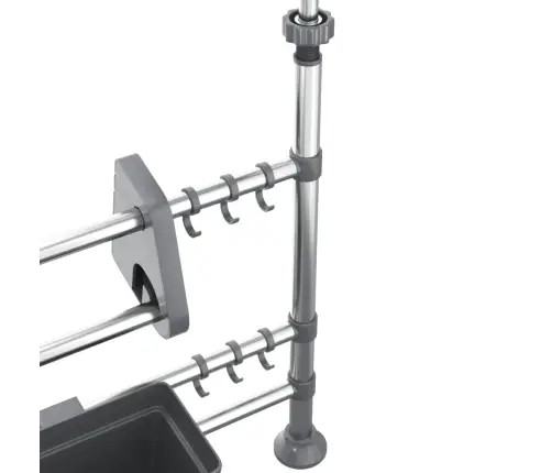 Regulējams Virtuves Organizators, Alumīnijs Vidaxl