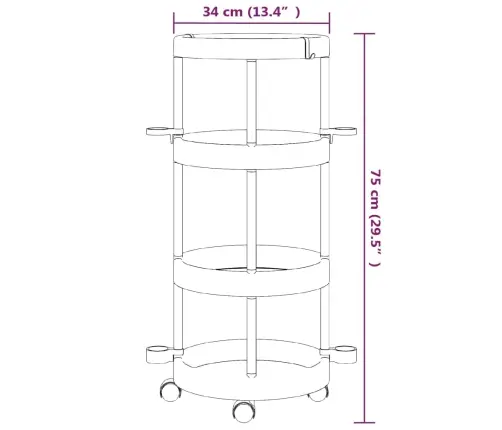 Uzkopšanas Ratiņi Ar Glabāšanas Grozu, Alumīnijs Vidaxl