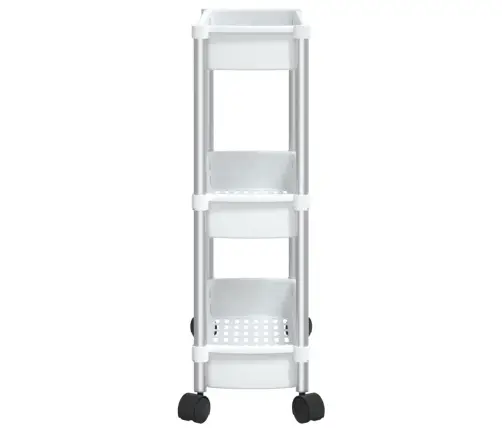 Vežimėlis, 3 Aukštų, Sidabrinės Ir Baltos Spalvos, Aliuminis