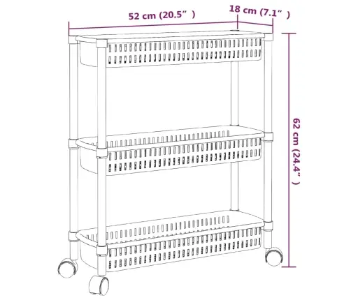 Vežimėlis, 3 Aukštų, Sidabrinės Ir Baltos Spalvos, Aliuminis