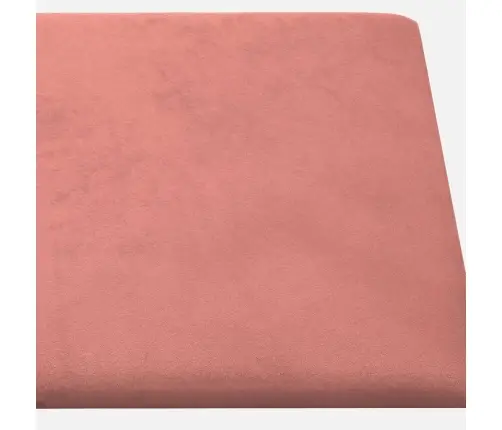 Seinapaneelid 12 Tk, Roosa, 30 X 15 cm Samet, 0,54 M²