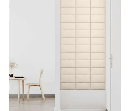 Seinapaneelid 12 Tk, Kreemjas, 30 X 15 cm Samet, 0,54 M²