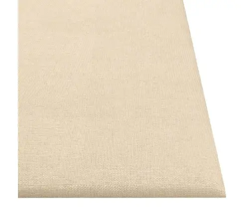 Sienas Paneļi, 12 Gab., Krēmkrāsas, 30X30 Cm, Audums, 1,08 M² Vidaxl