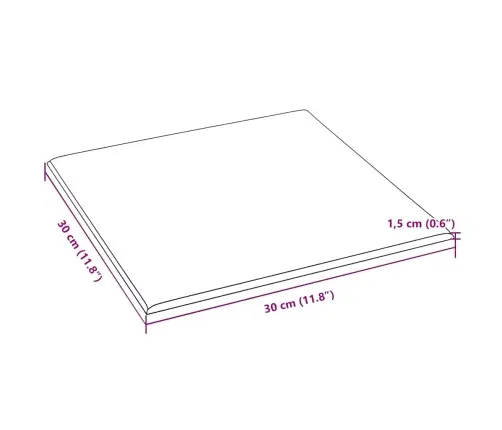 Seinapaneelid 12 Tk, Hall, 30 X 30 cm Kangas, 1,08 M²