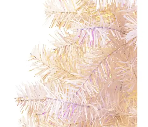 Kunstkuusk Sillerdavate Okstega, Valge, 240 cm Pvc