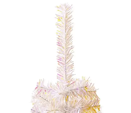 Kunstkuusk Sillerdavate Okstega, Valge, 240 cm Pvc