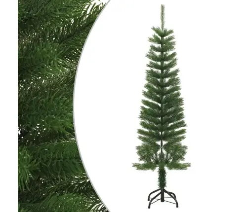Mākslīgā Ziemassvētku Egle Ar Statīvu, Šaura, 150 Cm, Pe Vidaxl Mākslīgā Ziemassvētku Egle Ar Statīvu, Šaura, 150 Cm, Pe Vidaxl
