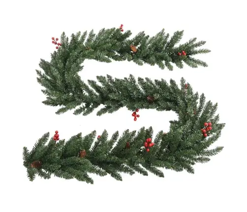 Mākslīgās Ziemassvētku Egles, 2 Gab., Ar Vainagu, Vītni Un Led Vidaxl