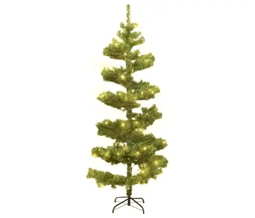 Mākslīgā Ziemassvētku Egle Podā, Spirālveida, Zaļa, 150 Cm, Pvc Vidaxl