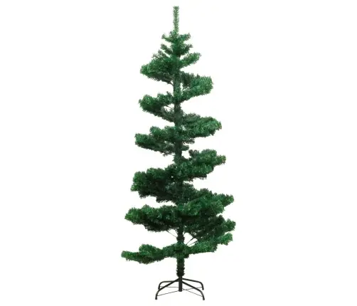 Mākslīgā Ziemassvētku Egle Podā, Spirālveida, Zaļa, 180 Cm, Pvc Vidaxl