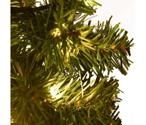 Ziemassvētku Egļu Celiņš, 6 Egles, Silti Baltas Led, 45 Cm, Pvc Vidaxl