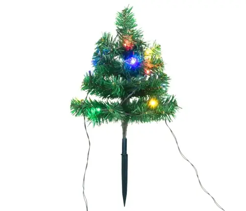 Ziemassvētku Egļu Celiņš, 6 Egles, Krāsainas Led, 45 Cm, Pvc Vidaxl