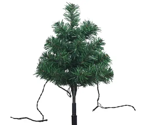 Ziemassvētku Egļu Celiņš, 6 Egles, Krāsainas Led, 45 Cm, Pvc Vidaxl