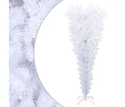 Mākslīgā Ziemassvētku Egle Ar Statīvu, Apgriezta, Balta, 120 Cm Vidaxl