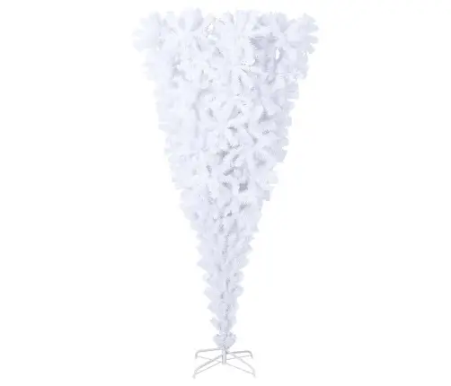 Mākslīgā Ziemassvētku Egle Ar Statīvu, Apgriezta, Balta, 180 Cm Vidaxl