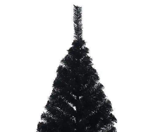 Mākslīgā Ziemassvētku Egle Ar Statīvu, Pusapaļa, 240 Cm, Melna Vidaxl Mākslīgā Ziemassvētku Egle Ar Statīvu, Pusapaļa, 240 Cm, Melna Vidaxl