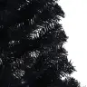 Mākslīgā Ziemassvētku Egle Ar Statīvu, Pusapaļa, 240 Cm, Melna Vidaxl Mākslīgā Ziemassvētku Egle Ar Statīvu, Pusapaļa, 240 Cm, Melna Vidaxl