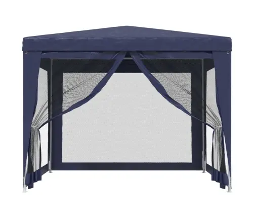 Peotelk 4 Võrgust Külgseinaga, Sinine, 3 X 3 M Hdpe